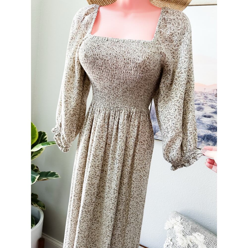 Rylee + Cru Gathering Wildflowers & Cottage Dreams Floral Milkmaid Maxi Dress - Picture 6 of 8